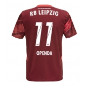 Moški RB Leipzig Lois Openda #11 Replika nogometni dresi Gostujoči 2024-25 Kratek Rokav