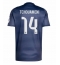 Moški Real Madrid Aurelien Tchouameni #14 Replika nogometni dresi Gostujoči 2025-26 Kratek Rokav