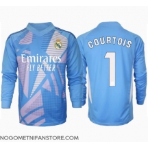 Moški Real Madrid Thibaut Courtois #1 Vratar Replika nogometni dresi Domači 2024-25 Dolgi Rokav