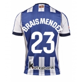 Moški Real Sociedad Brais Mendez #23 Replika nogometni dresi Domači 2025-26 Kratek Rokav