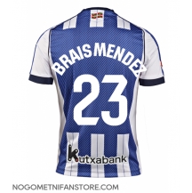 Moški Real Sociedad Brais Mendez #23 Replika nogometni dresi Domači 2025-26 Kratek Rokav