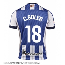 Moški Real Sociedad Carlos Soler #18 Replika nogometni dresi Domači 2025-26 Kratek Rokav