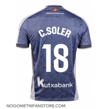 Moški Real Sociedad Carlos Soler #18 Replika nogometni dresi Gostujoči 2025-26 Kratek Rokav