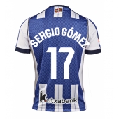 Moški Real Sociedad Sergio Gomez #17 Replika nogometni dresi Domači 2025-26 Kratek Rokav