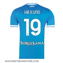 Moški SSC Napoli Rasmus Hojlund #19 Replika nogometni dresi Domači 2025-26 Kratek Rokav