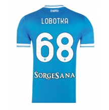 Moški SSC Napoli Stanislav Lobotka #68 Replika nogometni dresi Domači 2025-26 Kratek Rokav