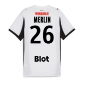 Moški Stade Rennais Quentin Merlin #26 Replika nogometni dresi Gostujoči 2025-26 Kratek Rokav