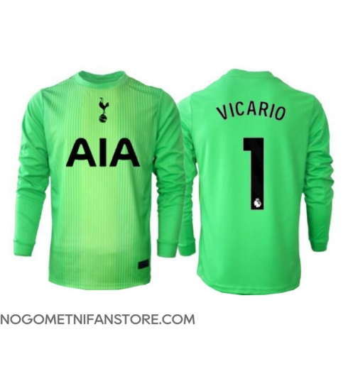 Moški Tottenham Hotspur Guglielmo Vicario #1 Vratar Replika nogometni dresi Domači 2025-26 Dolgi Rokav Moški Tottenham Hotspur Guglielmo Vicario #1 Vratar Replika nogometni dresi Domači 2025-26 Dolgi Rokav