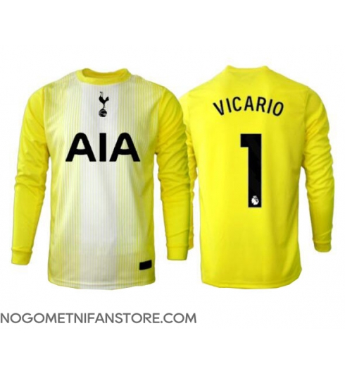 Moški Tottenham Hotspur Guglielmo Vicario #1 Vratar Replika nogometni dresi Tretji 2025-26 Dolgi Rokav Moški Tottenham Hotspur Guglielmo Vicario #1 Vratar Replika nogometni dresi Tretji 2025-26 Dolgi Rokav