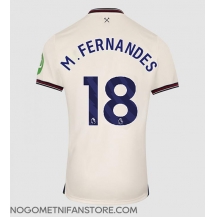 Moški West Ham United Mateus Fernandes #18 Replika nogometni dresi Gostujoči 2025-26 Kratek Rokav