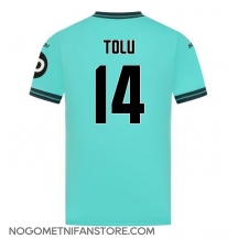 Moški Wolves Tolu Arokodare #14 Replika nogometni dresi Gostujoči 2025-26 Kratek Rokav