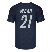 Moški Združene države Timothy Weah #21 Replika nogometni dresi Gostujoči SP 2026 Kratek Rokav