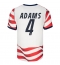 Moški Združene države Tyler Adams #4 Replika nogometni dresi Domači SP 2026 Kratek Rokav
