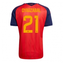 Moški Španija Mikel Oyarzabal #21 Replika nogometni dresi Domači SP 2026 Kratek Rokav