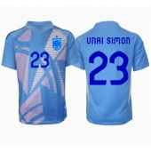 Moški Španija Unai Simon #23 Vratar Replika nogometni dresi Domači EP 2024 Kratek Rokav