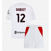Otroški AC Milan Adrien Rabiot #12 Replika nogometni dresi kompleti Gostujoči 2026-27 Kratek Rokav (+ hlače)