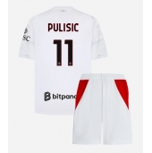 Otroški AC Milan Christian Pulisic #11 Replika nogometni dresi kompleti Gostujoči 2026-27 Kratek Rokav (+ hlače)