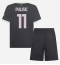 Otroški AC Milan Christian Pulisic #11 Replika nogometni dresi kompleti Tretji 2024-25 Kratek Rokav (+ hlače)