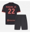 Otroški AC Milan Diego Moreira #22 Replika nogometni dresi kompleti Tretji 2026-27 Kratek Rokav (+ hlače)
