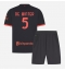 Otroški AC Milan Koni De Winter #5 Replika nogometni dresi kompleti Tretji 2026-27 Kratek Rokav (+ hlače)