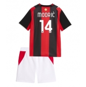 Otroški AC Milan Luka Modric #14 Replika nogometni dresi kompleti Domači 2026-27 Kratek Rokav (+ hlače)