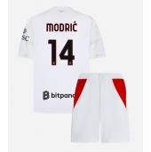 Otroški AC Milan Luka Modric #14 Replika nogometni dresi kompleti Gostujoči 2026-27 Kratek Rokav (+ hlače)