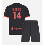 Otroški AC Milan Luka Modric #14 Replika nogometni dresi kompleti Tretji 2026-27 Kratek Rokav (+ hlače)