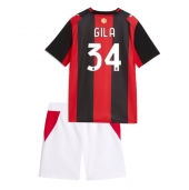 Otroški AC Milan Mario Gila #34 Replika nogometni dresi kompleti Domači 2026-27 Kratek Rokav (+ hlače)