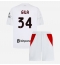 Otroški AC Milan Mario Gila #34 Replika nogometni dresi kompleti Gostujoči 2026-27 Kratek Rokav (+ hlače)