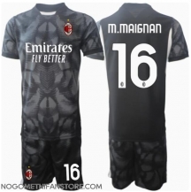 Otroški AC Milan Mike Maignan #16 Vratar Replika nogometni dresi kompleti Domači 2024-25 Kratek Rokav (+ hlače)