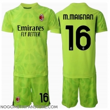 Otroški AC Milan Mike Maignan #16 Vratar Replika nogometni dresi kompleti Tretji 2024-25 Kratek Rokav (+ hlače)