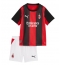 Otroški AC Milan Omari Hutchinson #20 Replika nogometni dresi kompleti Domači 2026-27 Kratek Rokav (+ hlače)