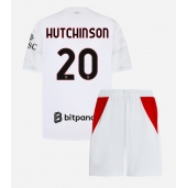 Otroški AC Milan Omari Hutchinson #20 Replika nogometni dresi kompleti Gostujoči 2026-27 Kratek Rokav (+ hlače)