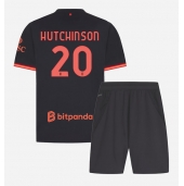 Otroški AC Milan Omari Hutchinson #20 Replika nogometni dresi kompleti Tretji 2026-27 Kratek Rokav (+ hlače)