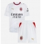 Otroški AC Milan Rafael Leao #10 Replika nogometni dresi kompleti Gostujoči 2026-27 Kratek Rokav (+ hlače)