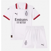 Otroški AC Milan Replika nogometni dresi kompleti Gostujoči 2024-25 Kratek Rokav (+ hlače)