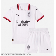 Otroški AC Milan Replika nogometni dresi kompleti Gostujoči 2024-25 Kratek Rokav (+ hlače)