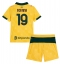 Otroški AC Milan Youssouf Fofana #19 Replika nogometni dresi kompleti Tretji 2025-26 Kratek Rokav (+ hlače)