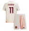 Otroški AS Roma Artem Dovbyk #11 Replika nogometni dresi kompleti Gostujoči 2024-25 Kratek Rokav (+ hlače)