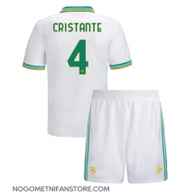 Otroški AS Roma Bryan Cristante #4 Replika nogometni dresi kompleti Tretji 2025-26 Kratek Rokav (+ hlače)