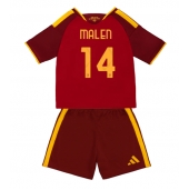 Otroški AS Roma Donyell Malen #14 Replika nogometni dresi kompleti Domači 2026-27 Kratek Rokav (+ hlače)