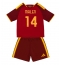Otroški AS Roma Donyell Malen #14 Replika nogometni dresi kompleti Domači 2026-27 Kratek Rokav (+ hlače)