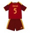 Otroški AS Roma Evan Ndicka #5 Replika nogometni dresi kompleti Domači 2026-27 Kratek Rokav (+ hlače)