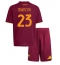 Otroški AS Roma Gianluca Mancini #23 Replika nogometni dresi kompleti Domači 2025-26 Kratek Rokav (+ hlače)