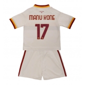 Otroški AS Roma Manu Kone #17 Replika nogometni dresi kompleti Gostujoči 2026-27 Kratek Rokav (+ hlače)