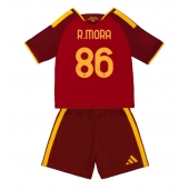Otroški AS Roma Rodrigo Mora #86 Replika nogometni dresi kompleti Domači 2026-27 Kratek Rokav (+ hlače)