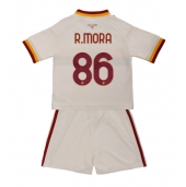 Otroški AS Roma Rodrigo Mora #86 Replika nogometni dresi kompleti Gostujoči 2026-27 Kratek Rokav (+ hlače)