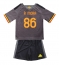 Otroški AS Roma Rodrigo Mora #86 Replika nogometni dresi kompleti Tretji 2026-27 Kratek Rokav (+ hlače)