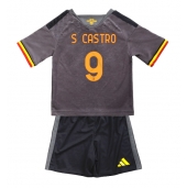 Otroški AS Roma Santiago Castro #9 Replika nogometni dresi kompleti Tretji 2026-27 Kratek Rokav (+ hlače)