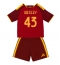 Otroški AS Roma Wesley Franca #43 Replika nogometni dresi kompleti Domači 2026-27 Kratek Rokav (+ hlače)